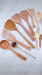 Vá Múc Cơm gỗ không dính Cao Cấp - Vá muỗng đủ size