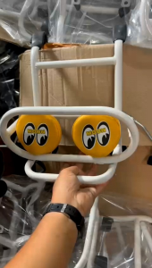 Frontrack Rak Depan Vespa Model Foglamp Lampu Sorot Bilet Premium Tebal Hitam & Putih Coating Detail Original Import Cocok Untuk Semua Jenis Vespa Clasik Super Sprint Vbb Px Excel Pts Dsb Rak Saja Boleh. Lampu Saja Boleh Set Lebih Cakep. Bagus Murah