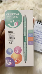 Bút bi mực xanh Cenvava Mini 2002 ngòi 0.7mm ( viết rất êmmượt mực đậm đẹp )