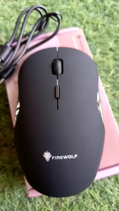 Rechargeable Wireless computer mouse silent type set in pastel colors with ergonomic design for comfortable use.