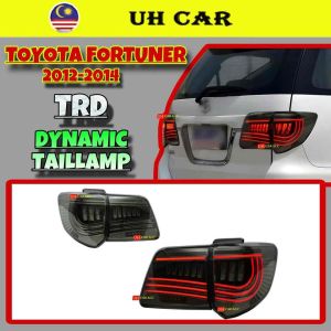 (TRD) Toyota Fortuner Champ 2012-2014 Dynamic Led Tail Lamp Taillamp Taillight Light With Running Signal Smoke