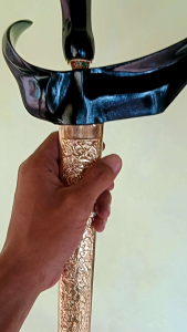 Warangka Ladrang Solo Hitam Sandangan Lengkap