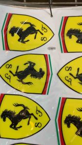 Bộ tem Ngựa nổi ST nền vàng 1 tờ ngang 20cm dài 30cm hàng chất lượng cao dành trang trí cho tất cả các dòng xe máy tem nổi màu sắc cực đẹp và bềngiá bán cực tốt bán lẻ như bán sỉ