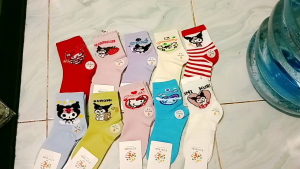 KAOS KAKI ANAK TK PAUD SD KARAKTER MOTIF TERBARU UNIK BAGUS BAHAN TEBAL NYAMAN KAOS KAKI ANAK COWOK DAN CEWEK BAHAN PREMIUM 3 PASANG