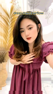 MIDI DRESS BAHAN CRINKLE AIRFLOW POLOS PITA