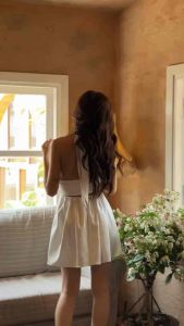 DAPHALE - Váy cúp ngực xếp ly lụa satin Cassidy