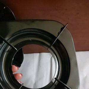 Tatakan Kompor Rinnai Kaki 4 Body Tebal Hitam - Dudukan Kompor Gas Rinnai