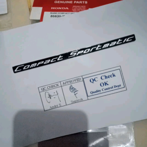 stiker logo tulisan mark compact sportmatic beat k1a original honda
