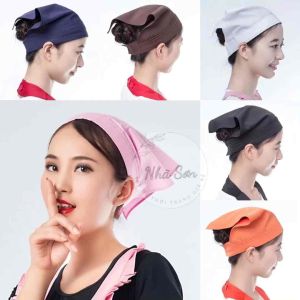 (ship Hoả Tốc) Khăn nón tam giác dùng cho nhân viên spa nhân viên phục vụ cấp dưỡng [Siêu thị Sv]
