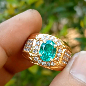 CINCIN BATU ZAMBRUD COLOMBIA MEWAH & ELEGAN