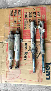 โช๊คหน้า+โช๊คหลัง ดรีม100รุ่นเสื้อเหล็ก C100N แท้ติดรถ มือ2 "ตามสภาพ" {ต้องบำรุงซ่อมก่อนใช้งาน} #ตรงปก100%✓✓