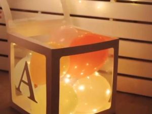 White Rosegold Black Silver Gold Box Customized A-Z "BABY" or “LOVE" “GRAD”Party Decoration Birthday