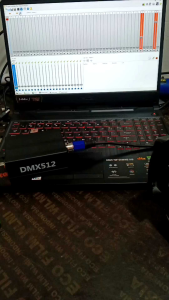 Artnet dmx512 bisa mode in dan out kontrol lampu panggung pakai komputer bisa buat latihan dari mixer ke visualizer laptop