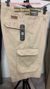 RC&WR Celana Pendek Cargo Bahan Katun Kanvas Non street Tebal Halus
