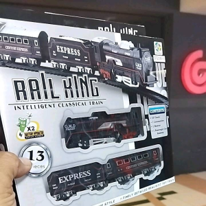 Kereta api rail king harga murah 13 pcs bahan metal