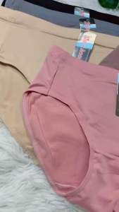 #570กางเกงในในผ้าลื่นขาเว้า(L/XL)ครึ่งตัวขอบจั้ม