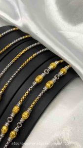 สร้อยคอสแตนเลสเลเซอร์แท้100% สร้อยพระ ลายผ่าหวาย2กษัตริย์ ขนาด 3.5มิล รหัส KAB-04 KAB-05 KAB-06 KAB-07 ห้อยพระได้ 1องค์ 3องค์ 5องค์ 6 องค์ ความยาว 24-36 นิ้ว