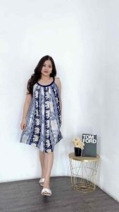 Daster Lobek Pendek Bali Rayon Motif Gajah