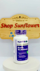 Natrol Biotin 10000 mcg 100 Viên Của Mỹ ngăn rụng và kích thích mọc tóc