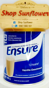 Sữa Bột Ensure Đức 400g Dinh Dưỡng Cao Cấp - Shop Sunflower
