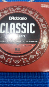 Daddario classic nylon guitar strings 1 set EJ27N