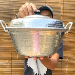 Panci Homemade Panci Motif Alumunium Tempa Super Tebal Panci Serbaguna Uk 28cm