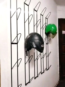 Gantungan Helm Dinding Hitam & 5 Susun: Aksesoris Praktis Terbaru