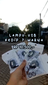 Lampu Strobo Sepeda Night Warning Light 7 Warna