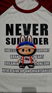 Kaos Atasan Wanita Sablon & Kaos Raglan Wanita Lengan 3/4