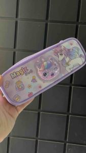 Kotak Pensil Sleting Unicorn BD 1022 Bola Sterofoam