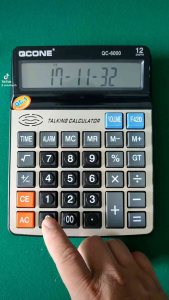เครื่องคิดเลขพูดได้ภาษาไทย ยี่ห้อQCONEรุ่QC-6000