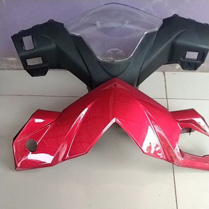 Batok kepala depan belakang plus mika speedometer km Honda Beat karbu merah 2008-2012