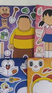 Set 8in1 sticker các nhân vật hoạt hình Doremon và các bạn