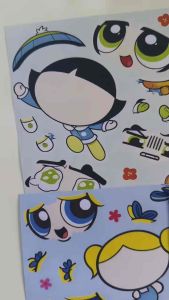 Set 6 sticker bé hoạt hình chibi