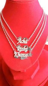Kalung Nama Anak Dan Dewasa Custome Nama Bahan Perak Asli Buatan Tangan