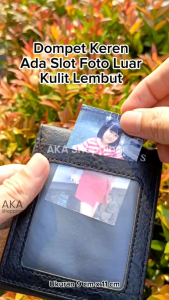 DPK DS12 | Dompet Pria Keren | Dompet Kulit Lembut Slot Foto Luar