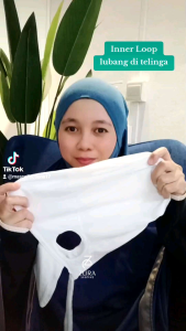PREMIUM! INNER LOOP SEJUK [DAGU atau TANPA DAGU] (TERBUKA DI BAHAGIAN TEPI TELINGA DENGAN JAHITAN DOUBLE) (SOFT SEJUK)