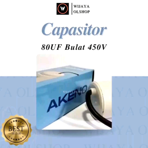 Kapasitor 80uf 450VAC Bulat Runing/AKENO
