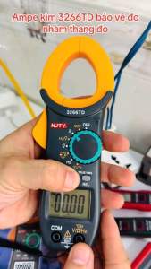 Ampe kìm Đồng hồ kẹp dòng vạn năng NJTY 3266TD đo tụ tần số nhiệt độ điện trở điện áp