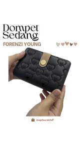 DOMPET WANITA BORDIR KANCING UKURAN SEDANG