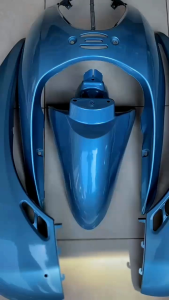 Cover Fullset Body Halus Honda Scoopy Karbu Biru Thn 2010-2012