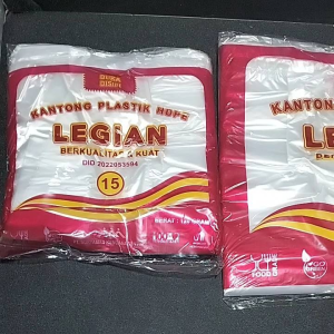 Kantong Plastik Kresek HD Bening Transparan Ekonomis Ukuran 15 24 Legian