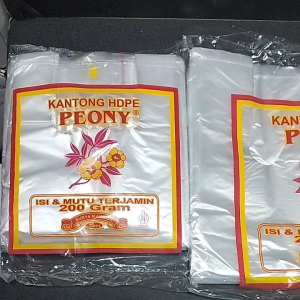 Kantong Plastik Kresek HD Bening Transparan Uk 15 24 Peony