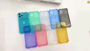 0533 VVV CASE ANTICRACK SLOT KARTU  VIVO Y02S Casing slip kartu tempat kartu bening transparan