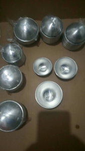 12pcs Cetakan Mochi Bahan Alumunium/ Cetakan Daifuku / Cetakan Bathbomb