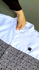 Baju Koko Pria Lengan Pendek Motif Batik Kautsar Terbaru Terlaris