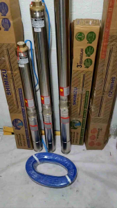 Pompa Air Sumersible Satelite 3inch SHIMIZU 1.0HP+Kabel 50Meter Siap Pakai
