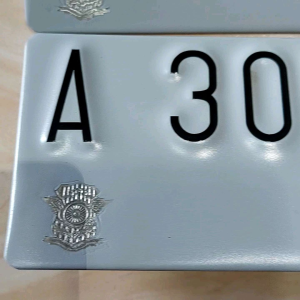 Plat Nomor Motor Baut Tanam Stiker 3 mm Harga Sepasang Depan belakang