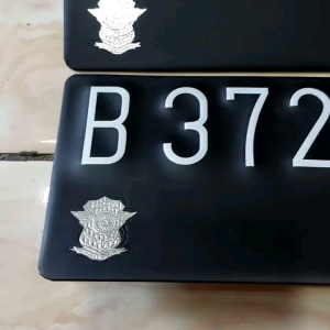 Plat Nomor Motor Baut Tanam Stiker 3 mm Harga SepasangDepan Belakang