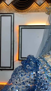 Baju Pengantin Sequin Lengan Terompet